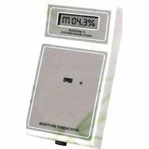 Digital textile moisture indicator with LCD display